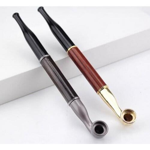 Pipes for Smoking Weed Cigarette Pipa filter Tradition Wood Pipe Ebony Red Wood Smoking Cigarette Holder Hand Made
