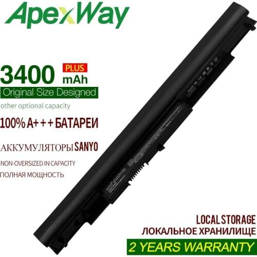 Larger Capacity 3400mAh HSTNN-LB6U HSTNN-LB6V HS04 HS03 ApexWay laptop battery for HP 240 245 250 G4 Notebook PC