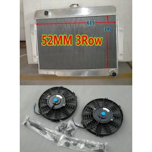 HIGH performance for Jeep CJ Series CJ-5 CJ-7 w/ Chevy V8 1972-1986 ALUMINUM Radiator + 2*FANS 73 74 75 72 85 86