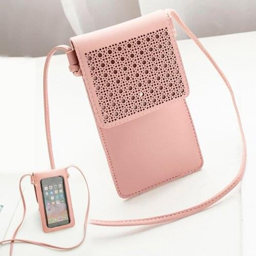Retro Womens Bag Mobile Phone Bag 2020 Women Messenger Bags Laser-engraved One-shoulder Mobile Phone Bag Cover Purse Mini Bags
