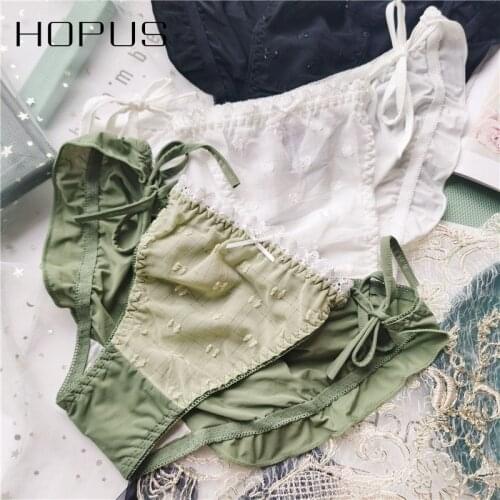 Fashion Sexy Panties Woman 2020 New Sexy Bow Seamless Lace Transparent Womans Briefs High Quality Breathable Female Briefs