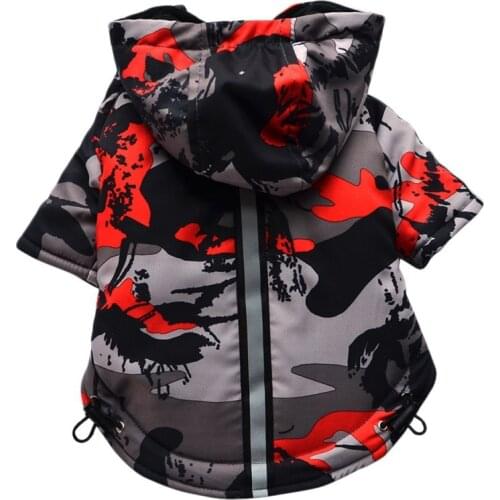 Winter Pet Dog Clothes French Bull dogacket Coat Waterproof Hooded Jacket Dog Clothing Outfit Vest For Small Medium Large Dogs