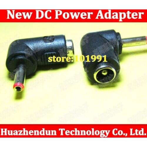 100pcs High Quality DC 5.5X2.1mm Female to 3.5x1.35mm male Power Adapter Connector 90 Degree