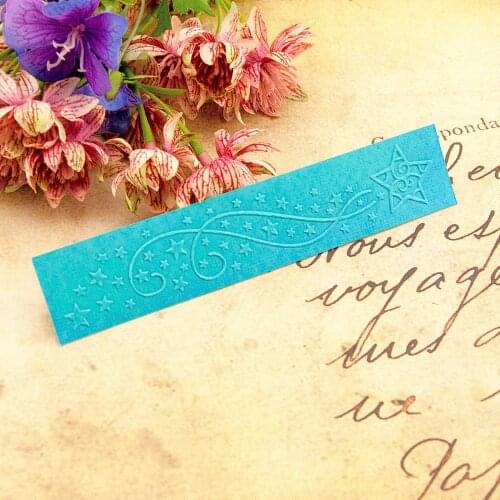 15x3cm plastic little stars craft card making paper card album wedding decoration clip Embossing folders