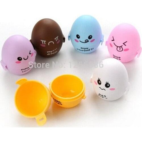 300pcs/lot Portable Cute expression Eggs house candy BOX waterproof / shockproof storage container