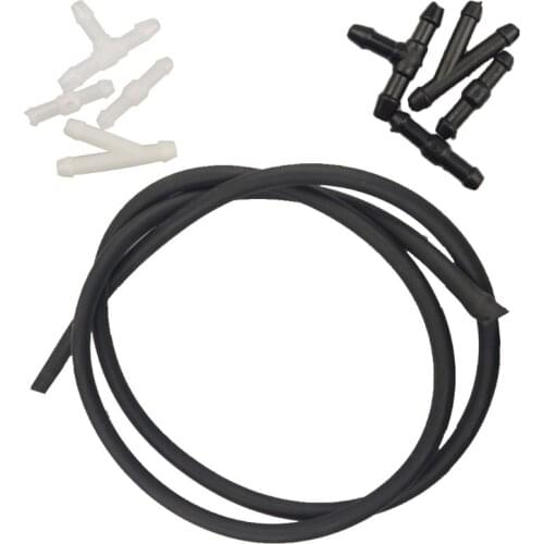 5PCS Windshield Washer Hose kit Car Accessories Replacement Washer Nozzle Hose Connector Windshield Wiper Rubber Tube Universal
