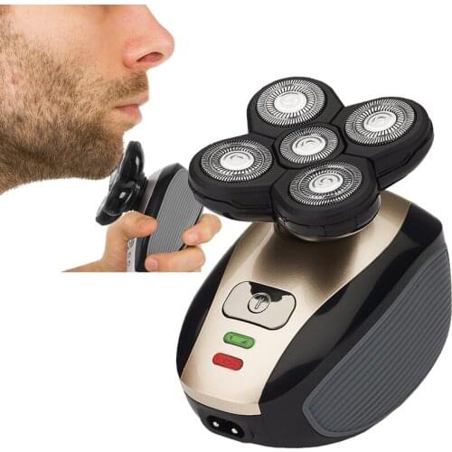 5 in 1 Electric Shaver 5 Blade Razor For Men Shaved Head Rechargeable Nose Hair Trimmer Men Beard Fast Shaving Machine