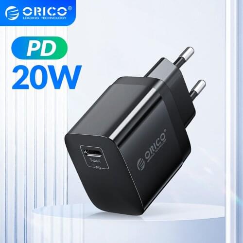 ORICO PD 20W Type-C Fast Charger USB C for iPhone 12/12 mini/12 Pro/12 Pro Max Samsung Phone Tablet Quick Charger