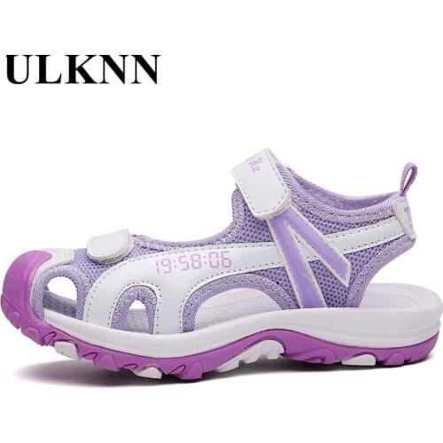 ULKNN Childrens Beath Sandals for Girls Shoes Sandals Kids Soft-soled Non-slip Sport Sandal Summer Leisure Outdoor shoe