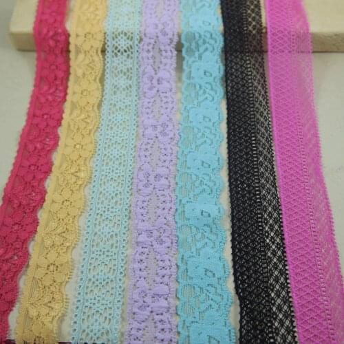 C Series Elastic Stretch Lace Trim 10 Yards/lot 23mm-28mm Width DIY Sewing/garment/clothes Elastic Lace