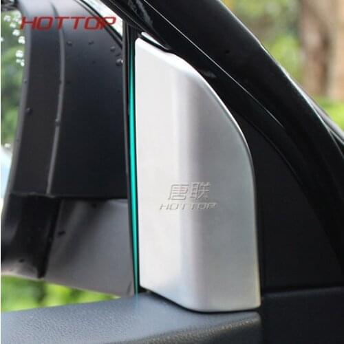 Chrome Interior a Pillar Post Inner Window Triangle Trim Cover for Toyota Highlander 2015 2016 2017 2018 car styling