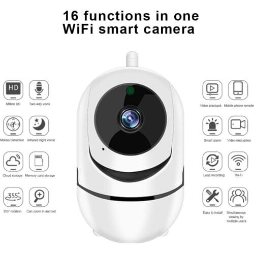 MP4 HD 1080P IP Indoor Home Camera US Standard P2P NAS Surveillance Security Monitor WiFi Wireless Mini CCTV Indoor Camera