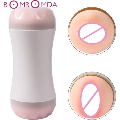 Masturbator Cup Realistic Pussy Oral Adult Product Sex Toys for Men Male Masturbation Real Oral 3D Deep Throat Artificial Vagina