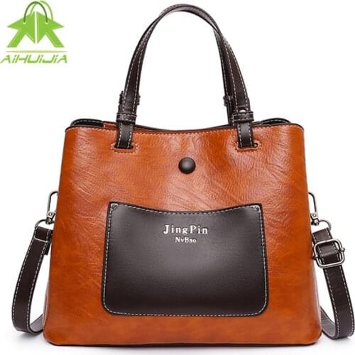 Fashion Large Capacity Shoulder Bags Pu Leather Crossbody Bag for Women 2021 New High Quality Female Designer Travel Handbags