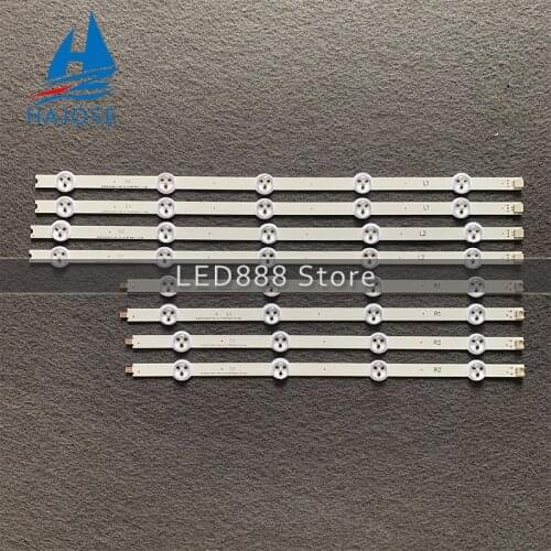 100% New 8pcs/Kit LED strip for PHI LIPS TV 42PFT6309 42PFH6309 88 LC420DUE PG F1 6916L 1455B 1456B 42 V14 DRT Rev0.0 1 L1 Type