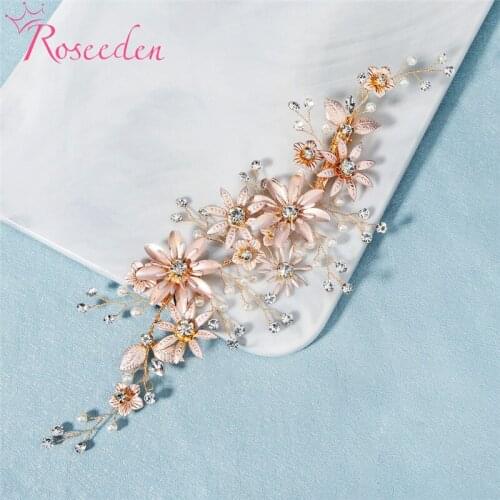 NEW Arrival Floral Wedding Hair Comb Side Hair Combs For Brides Hair Ornaments RE4036