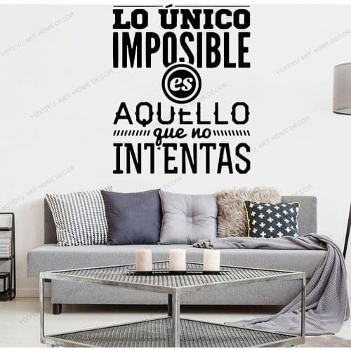 NEW Spanish Arrive Sentences Wall Stickers Decal Quote Room Decoration Wall Decals Sticker Vinyl Wallpaper Poster Mural cx2042