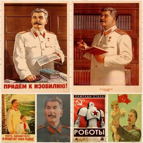 World war II Fight with Enemy poster WWII WW2 Soldier CCCP USSR Soviet Communism Stalin Posters Retro Wall paper Home Bar Decor