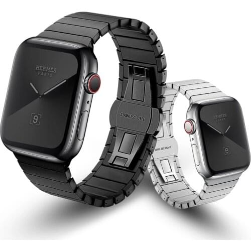 For Apple Watch strap Stainless steel strap 6 SE 5 4 3 2 Metal strap Watch 44mm 40mm iWatch replacement bracelet 42mm 38mm strap