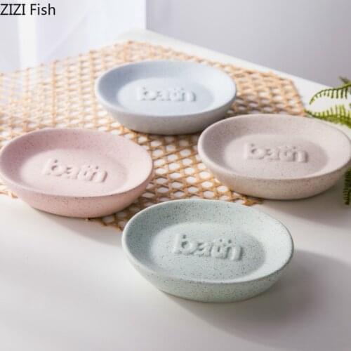 Nordic Style Ceramics Soap Dish Bathroom Soap Protector Home Bathroom Supplies Soap Dish
