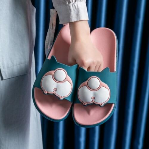 Slipper Women Indoor Cute Home Bathroom Non-slip Home Thick-bottomed Couple Wearing Slippers Men House Slippers Mens Shoes