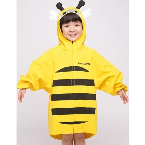 Outdoor Yellow Raincoat Waterproof Cover Child Raincoat Suit Girl Hooded Poncho Capa De Chuva Impermeavel Rain Gear DD60YY