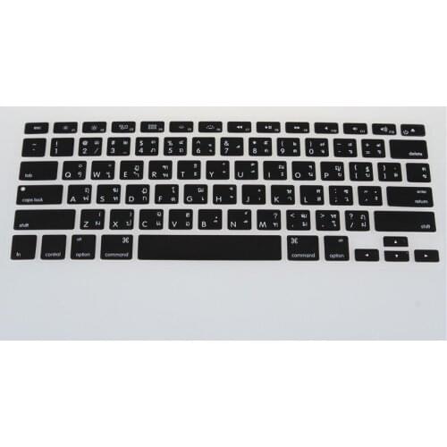 For MacBook Air 13 Pro 13 15 17 Retina Thailand Thai Alphabet US Enter Thailand Keyboard Protector Cover Suitable