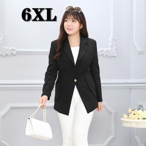 Womens Jacket 2021 Plus Size 5xl 6XL Blazer Women Blazers Autumn Winter Clothes Women Jackets Tops Korean Style Free Shipping