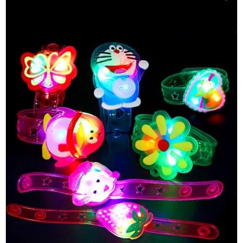 1pcs Novelty Children Watch Strap With Luminous LED Lights Creative Bracelet Watch Flash Wrist Luminous Toys Kids Gifts