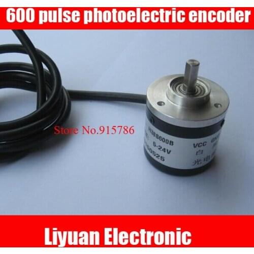 1pcs New 600 pulse photoelectric encoder/600 line AB phase 5-24VDC rotary encoder