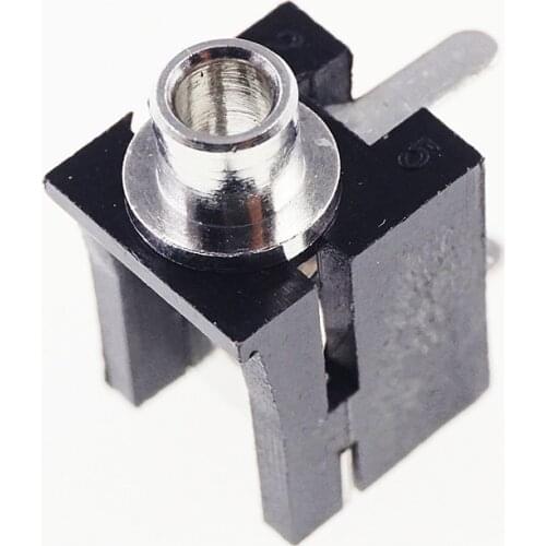 1000pcs Phone Jack Diameter 2.5mm 3 pin mono channel socket for 2 poles earphone plug through hole right angle DC30V 0.5A