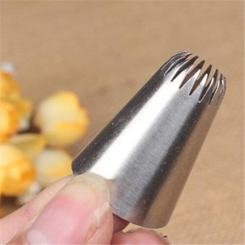 #195 Cake Head Metal Icing Piping Nozzles Stainless Steel Cake Cream Decoration Tips Cookies Pastry Tools