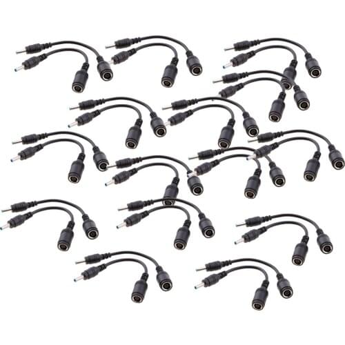 30x DC Power 4.5 x 3.0mm Male to 7.4x 5.0mm Female Jack for HP DELL Cable