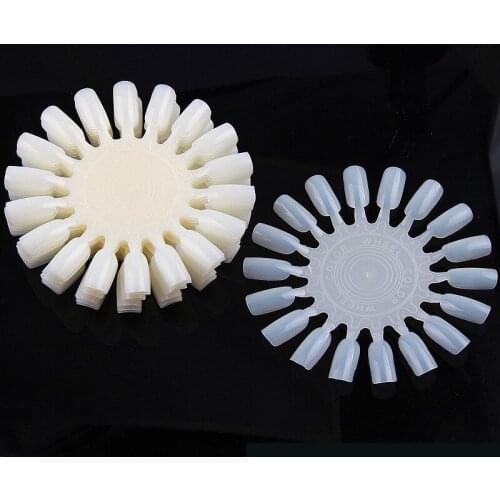 10/5pcs Nail Tips Display Practice Sticks Polish Glue Display Wheel Manicure Swatches Nature Clear Nail Fake Polish Fan Stand
