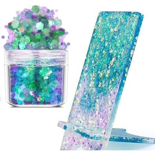 Glitter crystal epoxy resin handmade DIY slime material sequins nail art eye shadow stage makeup jewelry glitter