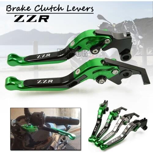 CNC Motorcycle Adjustable Folding Brake Clutch Levers For Kawasaki ZZR1200 ZZR600 ZZR1400 ZZR 1400 S Version Foldable 1200 600