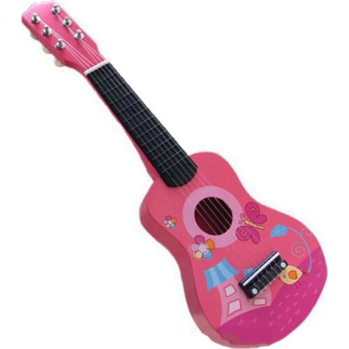 Wood Acoustic Guitar 12 Frets 6 Strings With Guitar Pick Wire Strings for Kids for Beginners Music Instrument