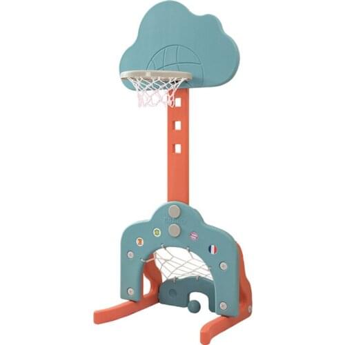 AQ00007 Home Childrens Lifting Basketball Stand Rack Indoor Household Multifunctional Baby Golf Football Toy Birthday Gift