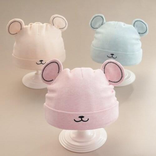 Toddler Kids Hats Baby Girls Boys Child Keep Warm Winter Cute Ears Plush Beanies Hat Wool Hairball Ski Solid Color Children Cap