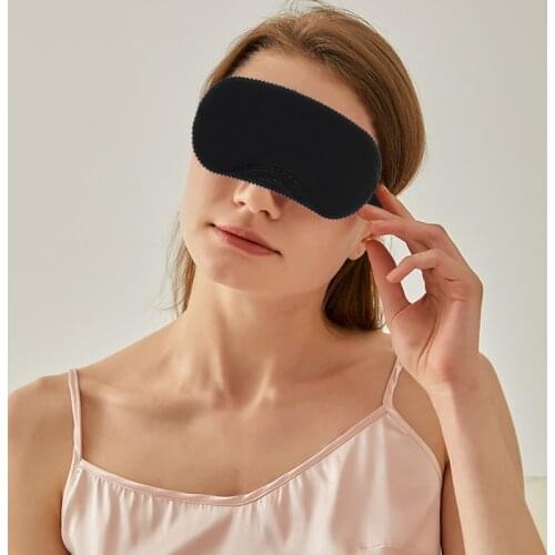 Adjustable buckle double-sided imitation silk eye mask, ice pack and hot compress dual-use sleep eye mask, blackout air travel