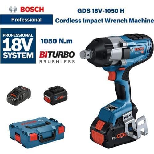 Bosch GDS18V-1050 H High Torque Electric Wrench Lithium Electric Jackhammer Industrial Grade Tower Crane Impact Brushless Wrench