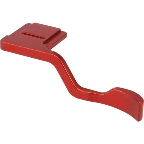 Haoge THB-XT30R Metal Hot Shoe Thumb Up Rest Hand Grip for Fujifilm Fuji X-T10 X-T20 X-T30 XT10 XT20 XT30 Camera Red