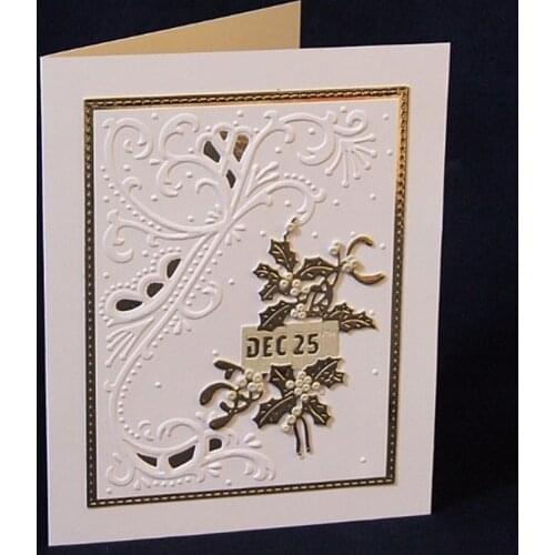 Holly for Christmas Metal Cutting Dies DIY Paper Cards Stencils for DIY Scrapbooking Making Craft Decoration 54*81MM New 2019