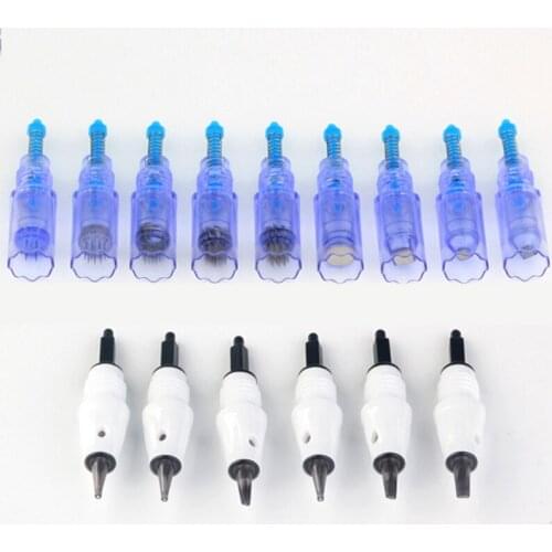 Mix sale 50pcs A6 permanent makeup machine needle micro needles for digital eyebrow lip MTS 1/3/5/7/9/12/36/42pin tattoo needles