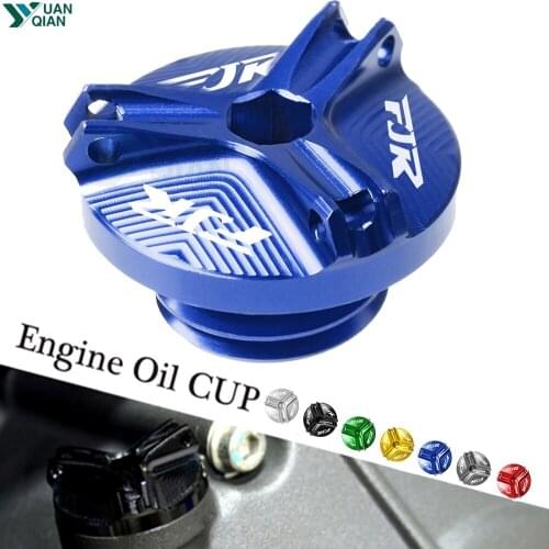 Motorcycle M20*2.5 Engine Oil Filter Cup Plug Cover Screw For Yamaha FJR1300 FJR 1300AS fjr1300 fjr 1300 motorcross accessories