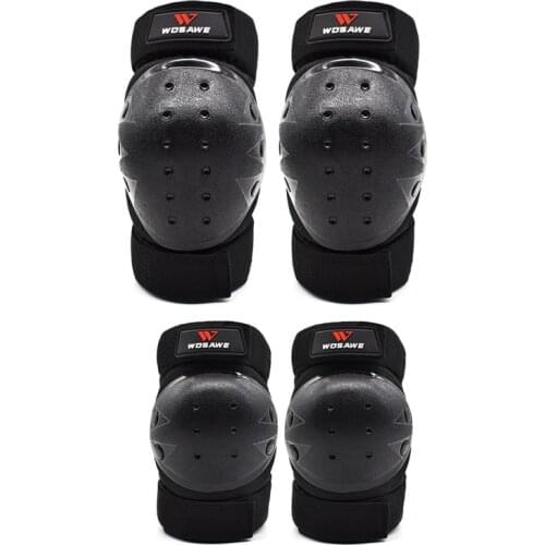 Motocross Knee Pad Protector Riding Ski Snowboard Tactical Skate Protective Knee Guard + Cycling Elbow Guards