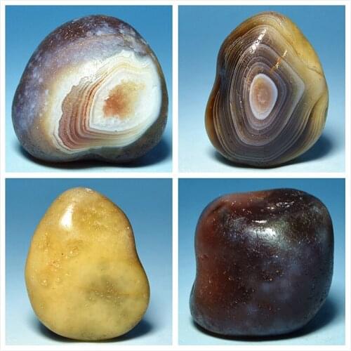 Natural 3-4cm flush Persian agate stone jewelry diy ore mineral crystals teaching specimens Kistler