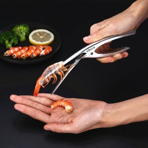 Shrimp Peeler Kitchen Appliances Portable Stainless Steel Shrimp Deveiner Lobster Practical Kitchen Supplies Fishing Knife Tools