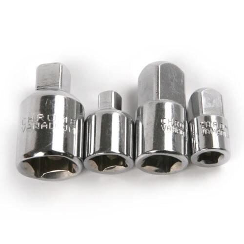 4pcs/set Craftsman Air Impact Socket Wrench Adapter Ratchet Drive Socket Adapter Converter Reducer 1/4 3/8 1/2 Hand Tools Set