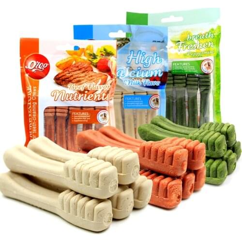 Pet Feeder Dog Chew Food Feeders Toothbrush Cleaning Tooth Snack Beef Dogs Snacks Health Foods for Small Large Dogs Delicious